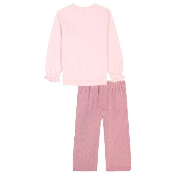 Girls (4-6x) Kids Headquarters(R) 2pc. Heart Top & Velour Pants Set alternate view