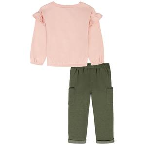 Girls (4-6x) Kids Headquarters(R) Love Ruffle Top & Pants Set alternate view