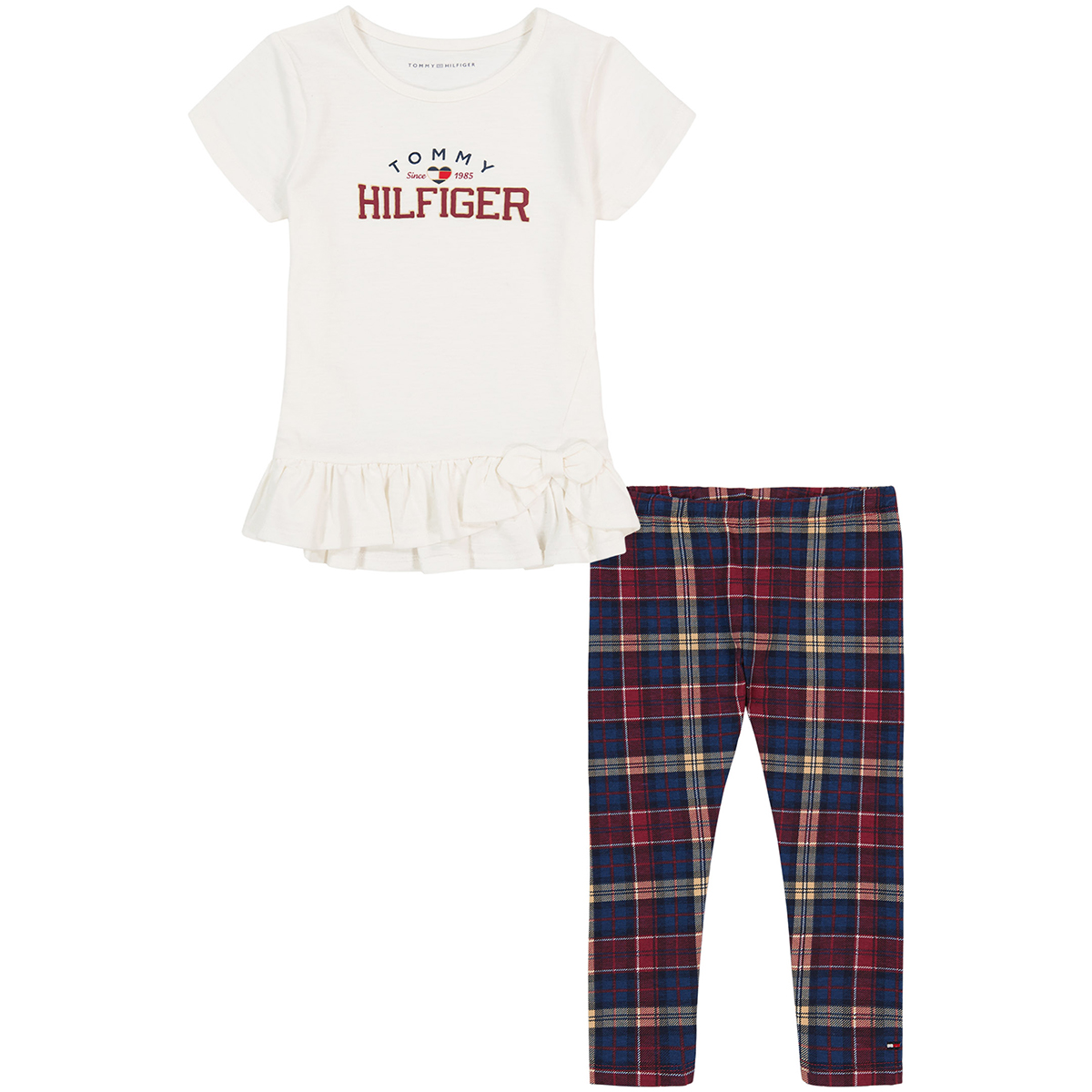 Girls (4-6x) Tommy Hilfiger 2pc. Tunic & Plaid Leggings Set