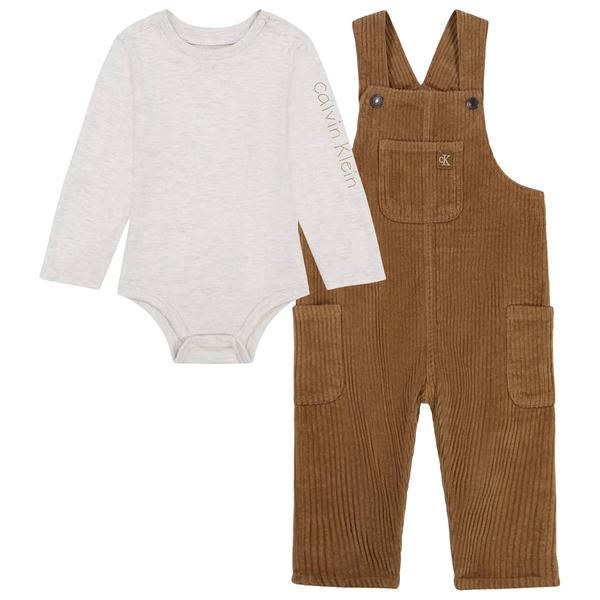 Baby Boy (NB-9M) Calvin Klein 2pc. Overalls Set