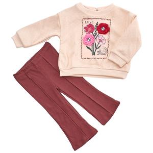 Baby Girl (12-24M) Kids Headquarters(R) Floral Sweatshirt/Leggings