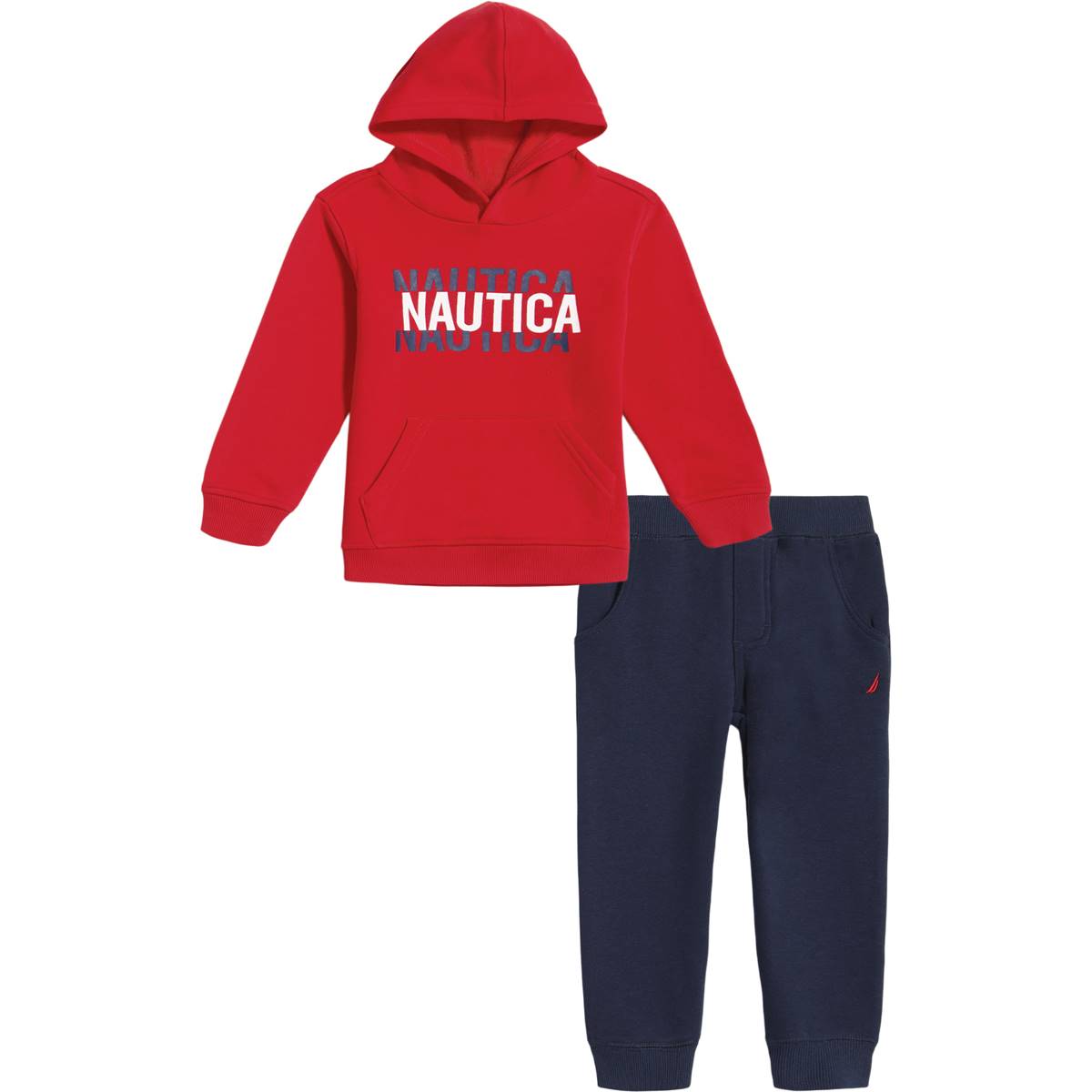 Baby Boy (12-24M) Nautica 2pc. Red Hoodie & Joggers Set