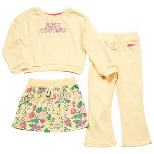 Toddler Girl Juicy Couture 3 Pc. Top Skirt & Pants Set