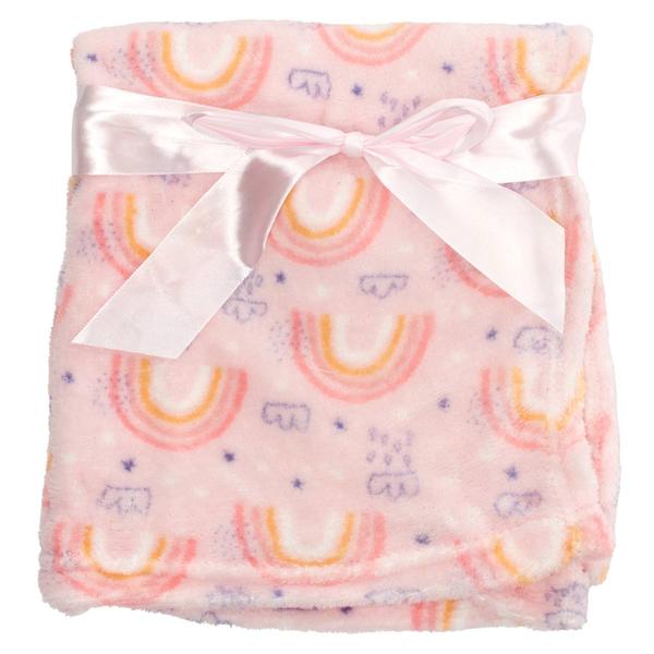 My Baby Rainbow Plush Blanket