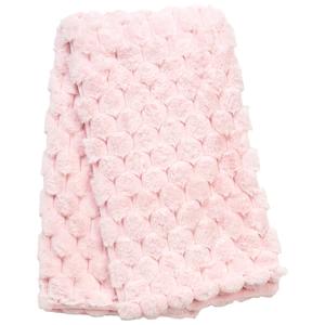 Maison Des Fleurs(R) Honeycomb Faux Fur Reversible Blanket-Blush