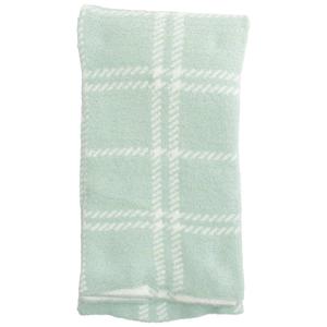 Maison Des Fleurs(R) Paris Chenille Plaid Baby Blanket - Mint