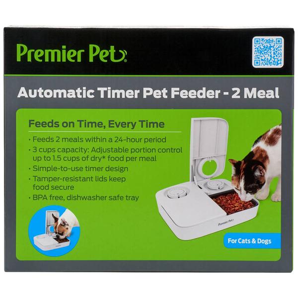 Premier Pet Automatic 2-Meal Pet Feeder