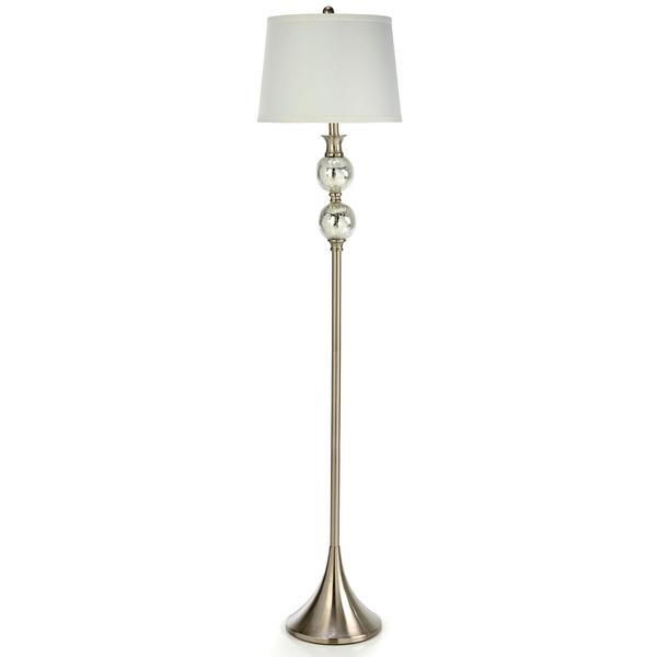 2 Crackle Ball Floor Lamp