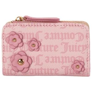 Womens Juicy Couture Floral Double Snap Pouch Wallet