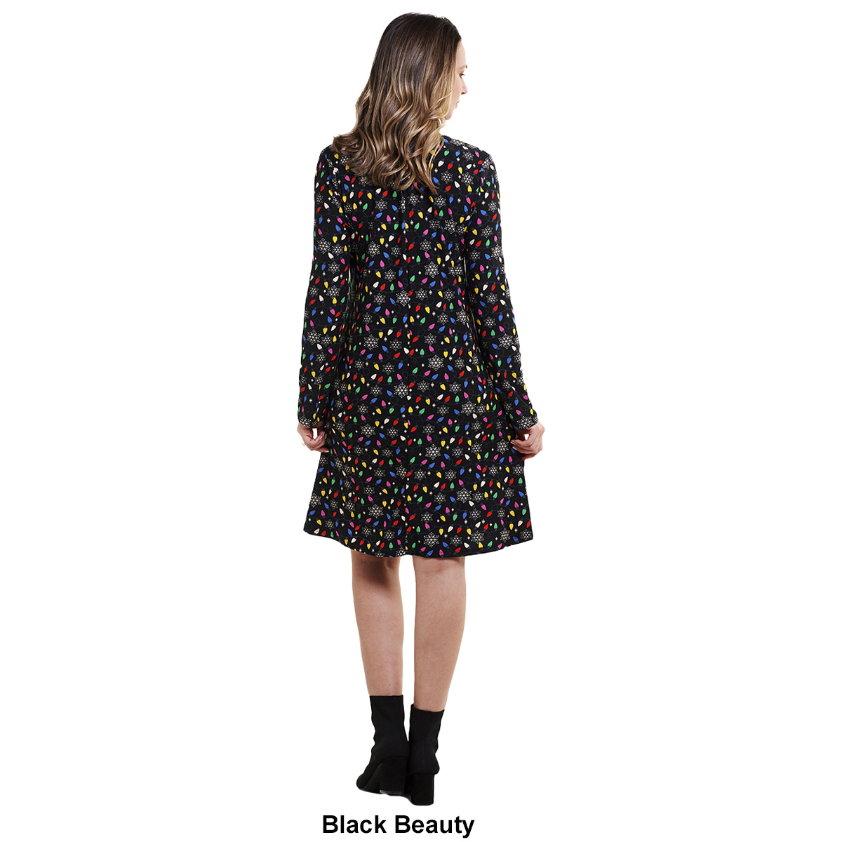 Womens Harlow & Rose Christmas Lights Shift Dress