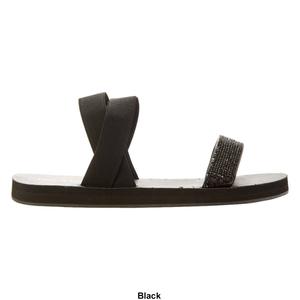 Womens Fifth & Luxe Rhinestone Slide Sandals with Backstrap alternate view