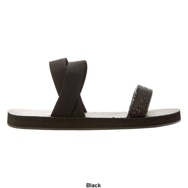 Womens Fifth & Luxe Rhinestone Slide Sandals with Backstrap alternate view