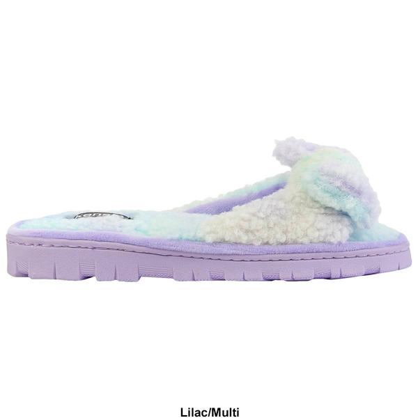Womens Kensie Sherpa Tie Dye Knotted Slide Slippers alternate view