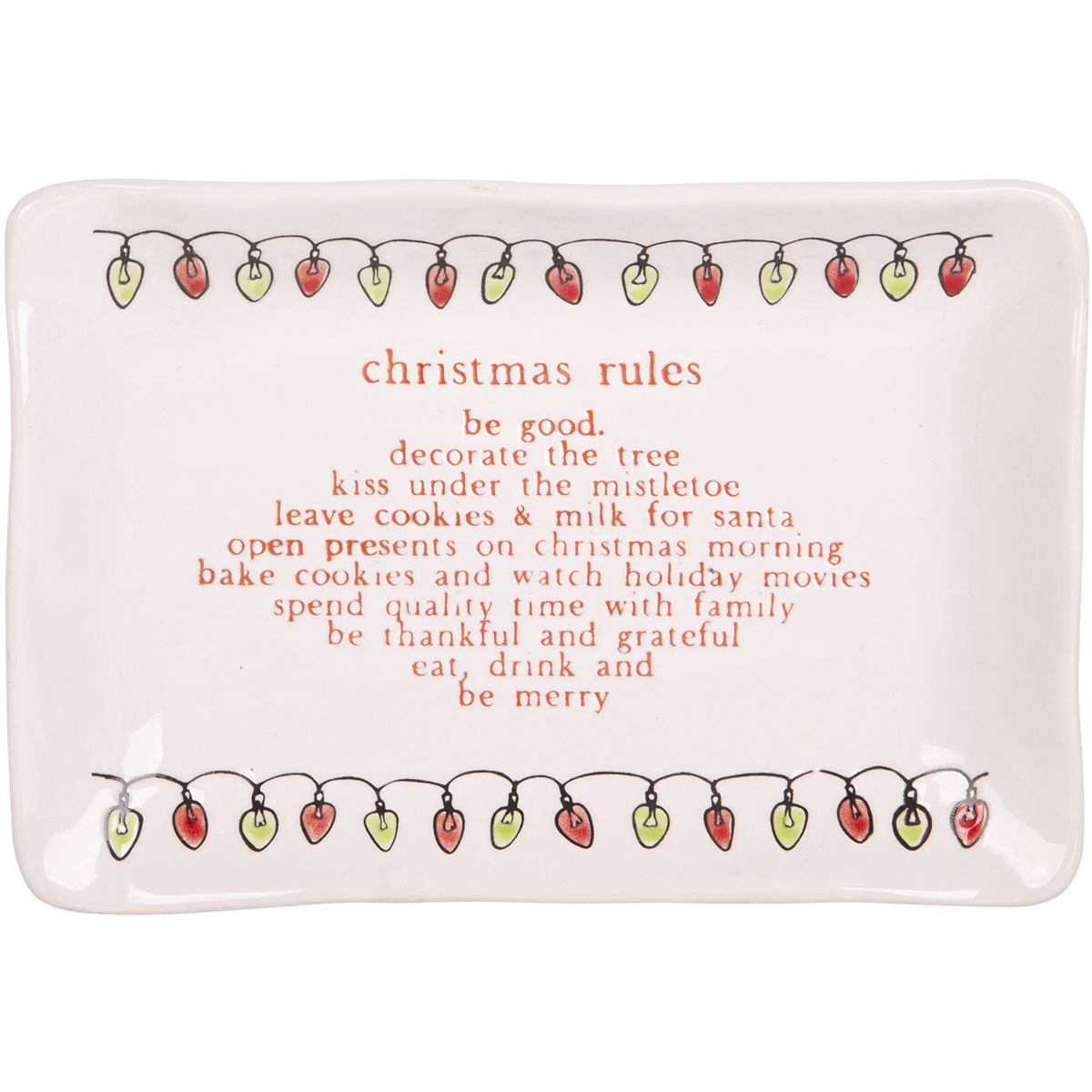 Home Essentials Christmas Wishes Giving Plate