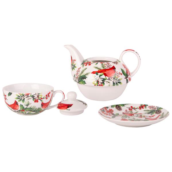 Home Essentials Holiday Cardinal Tea for One alternate view