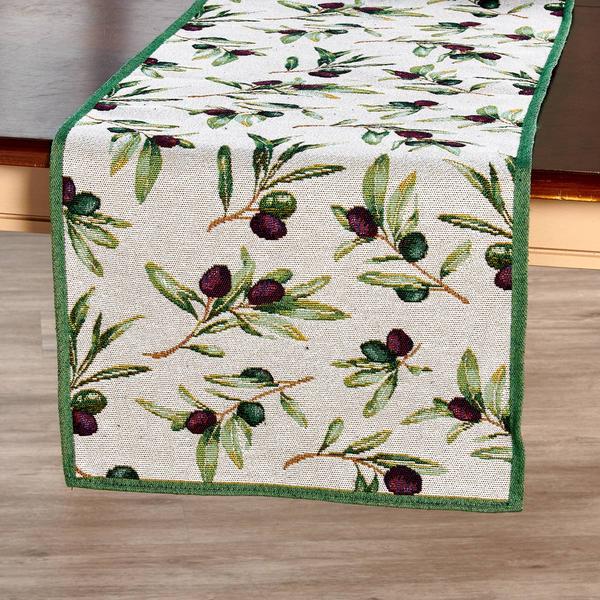 Basil & Bloom Olives Runner - 16x90