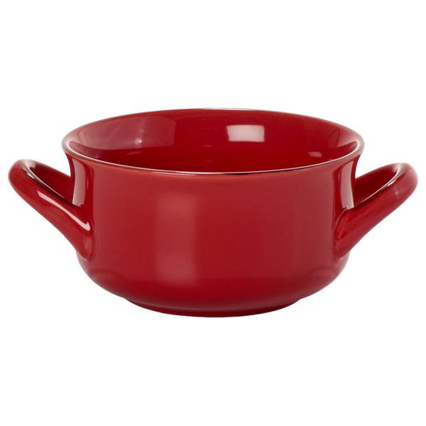 Home Essentials 24oz. Double Handle Soup Bowl - Red