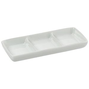 Home Essentials 3 Section Porcelain Divided Tray