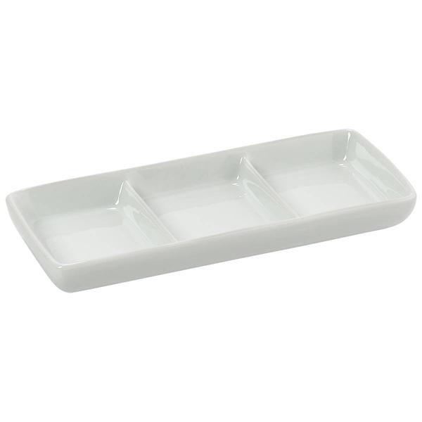 Home Essentials 3 Section Porcelain Divided Tray