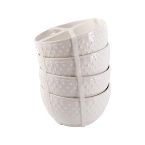 Home Essentials 4in. Hobnail Embossed Bowls - Set of 4