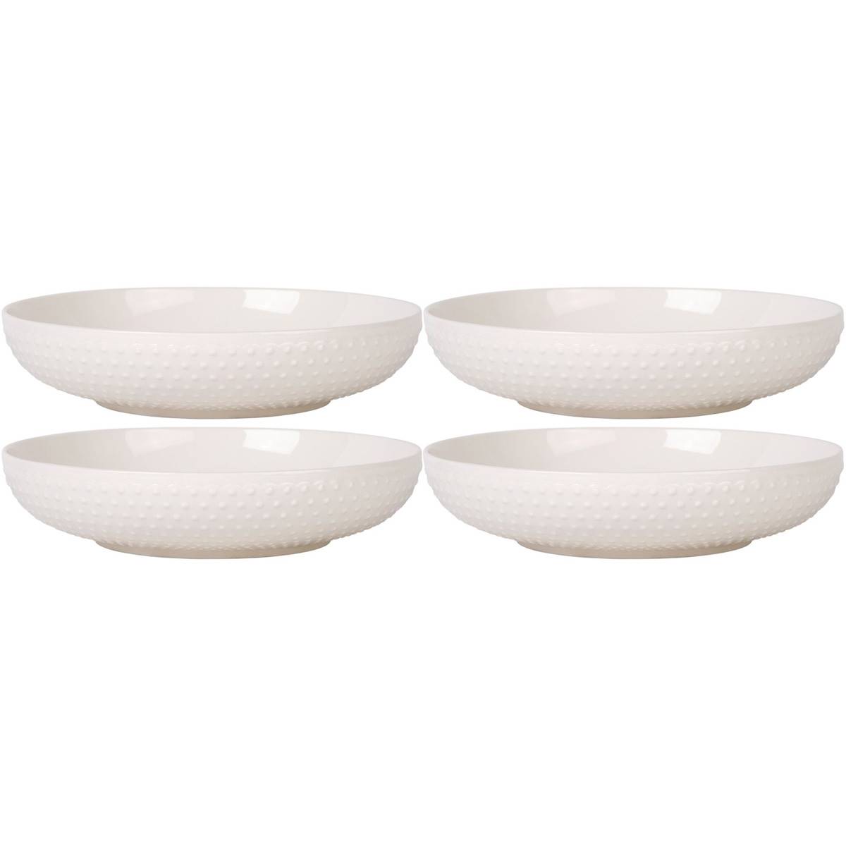 Home Essentials 8in. Hobnail Pasta Bowls - Set Of 4