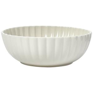 Home Essentials 11in White Scallop Serving Bowl