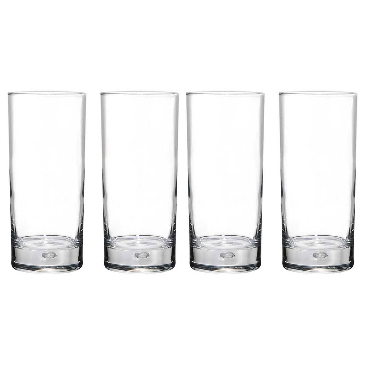 Home Essentials Red Series 17oz. Hiball Glasses - Set Of 4