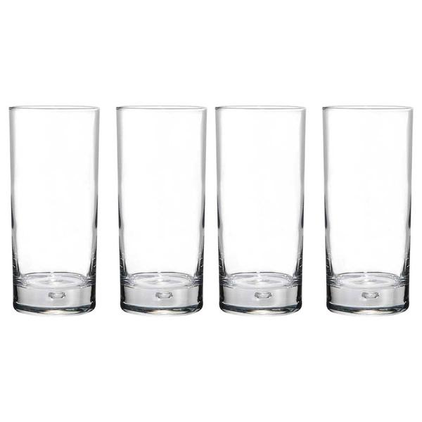Home Essentials Red Series 17oz. Hiball Glasses - Set of 4 alternate view