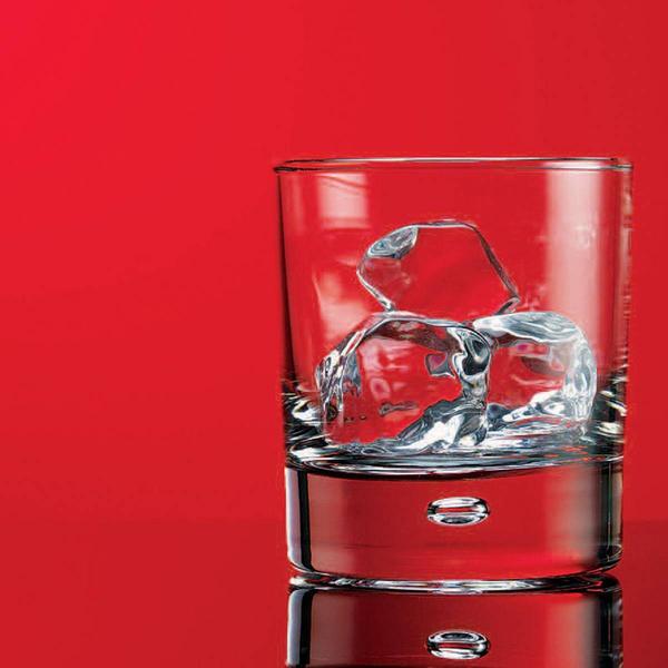 Home Essentials Red Series Double Old Fashioned Glasses- Set of 4