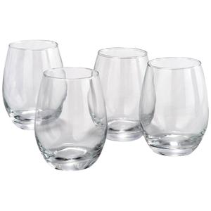 Red Series Stemless 15oz Wine Goblets Set of 4