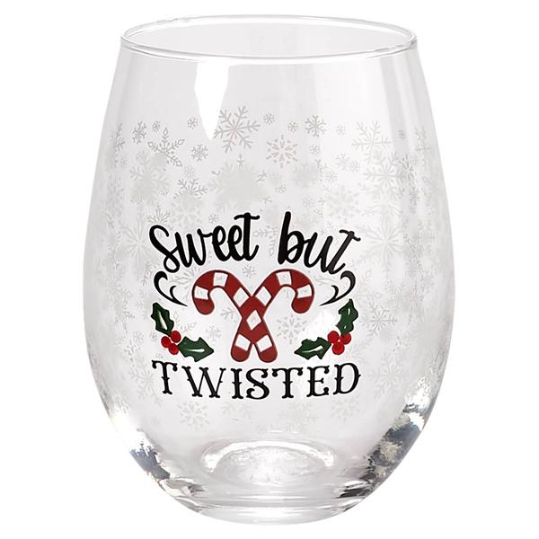 Home Essentials 18oz. Sweet but Twisted Stemless Wine Glass