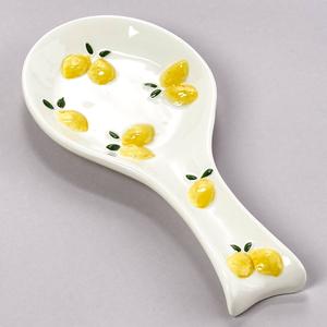 Home Essentials 10in. Lemon Embossed Spoon Rest