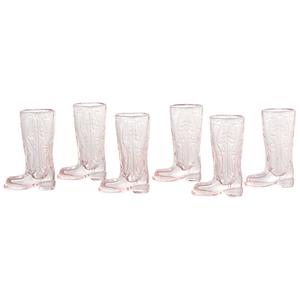 Home Essentials Boot Blush Shot Glasses - Set of 6