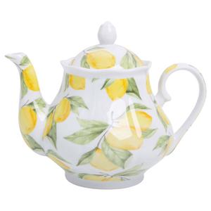 Home Essentials Lemon Chintz 37oz. Teapot