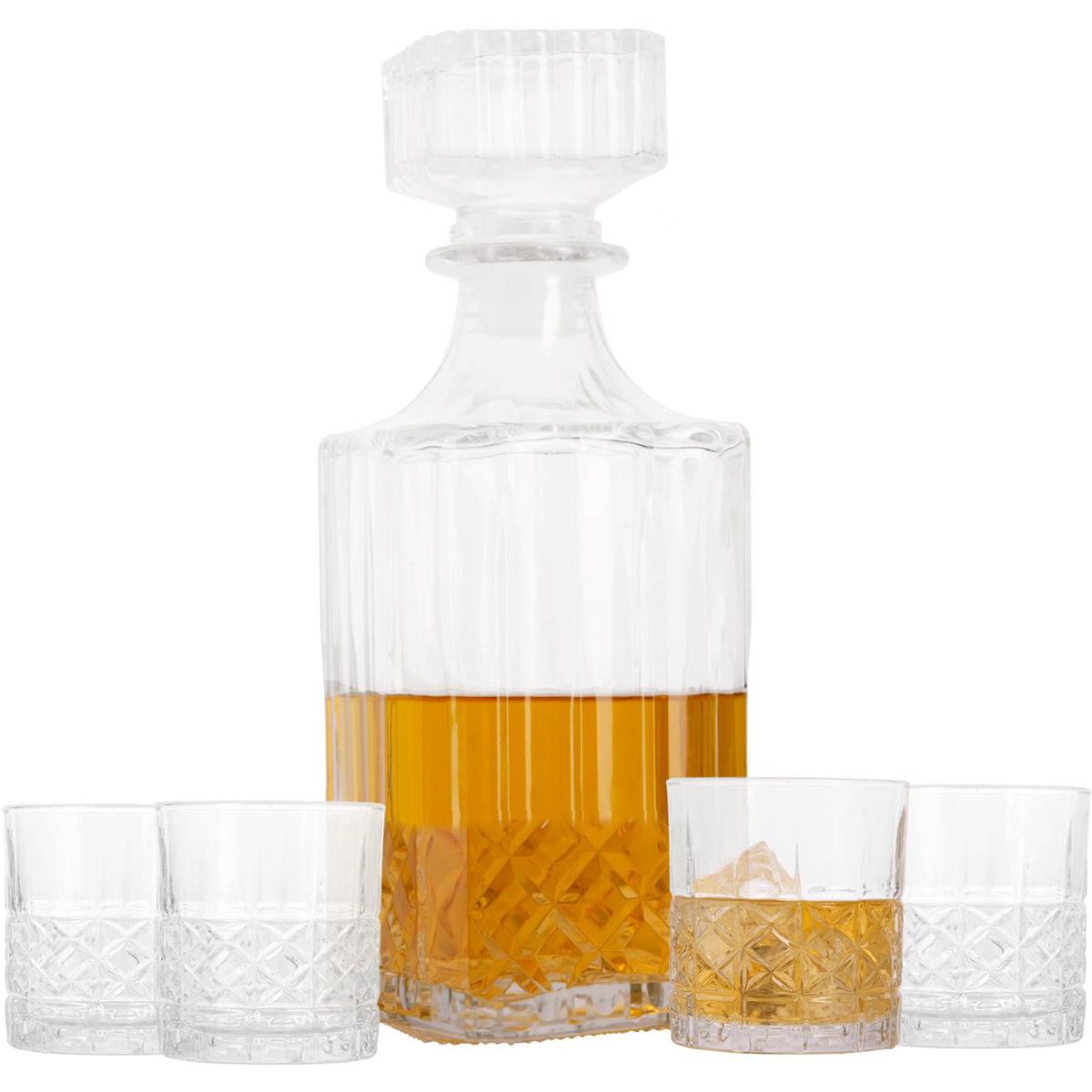 Home Essentials Bar One 5pc. Cross Decanter Set