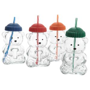 Home Essentials Teddy Sipper w/ Beanie - Set of 4