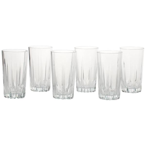 Clarity Set of 6 Diamente 15oz Highball Glasses