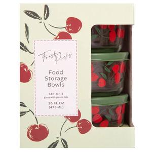 Fresh Picks Set of 3 16oz. Cherries Bowls