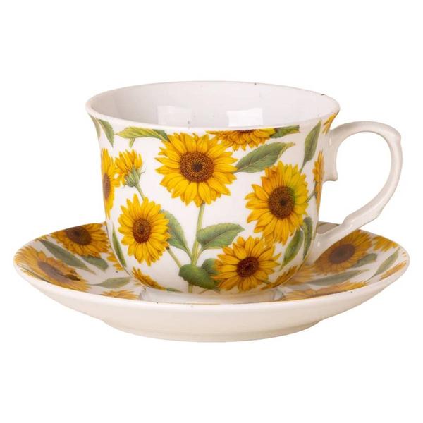 Home Essentials Sunflower Chintz Cup/Saucer