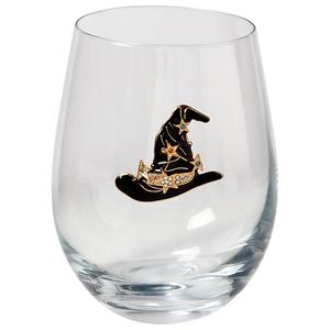 Home Essentials 19oz. Witch Hat with Stars Stemless Wine Glass