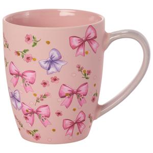 Home Essentials 20oz. Pink Soft Bows & Flower Mug