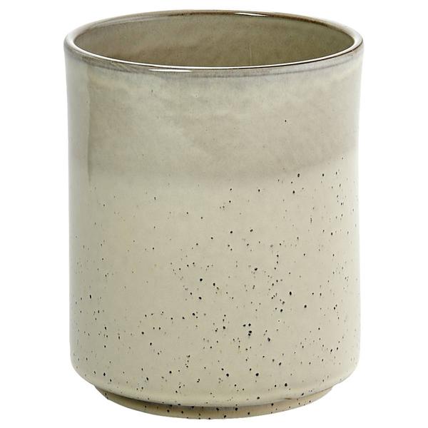 Home Essentials 7in. White Reactive Utensil Crock