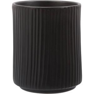 Home Essentials 7in. Round Matte Striped Utensil Crock
