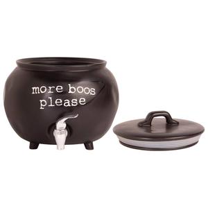 Home Essentials 1.65 Gal. Black Cauldron Drink Dispenser alternate view
