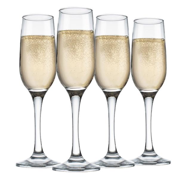 Home Essentials Basic Champagne Flutes -  Set of 4