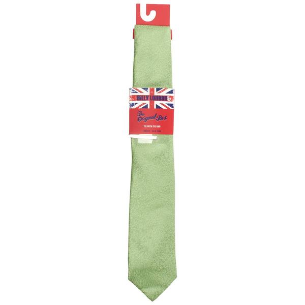 Mens Billy London Tonal Floral Tie with Tie Bar