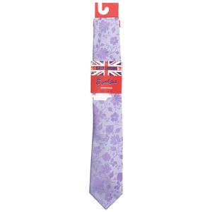 Mens Billy London Sprint Tonal Floral Tie with Tie Bar