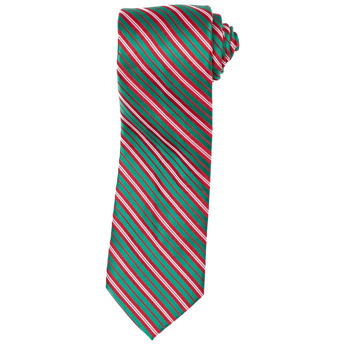 Mens Hallmark Candy Cane Stripe Tie