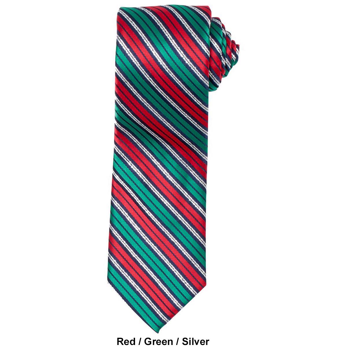 Mens Hallmark Candy Cane Stripe Tie