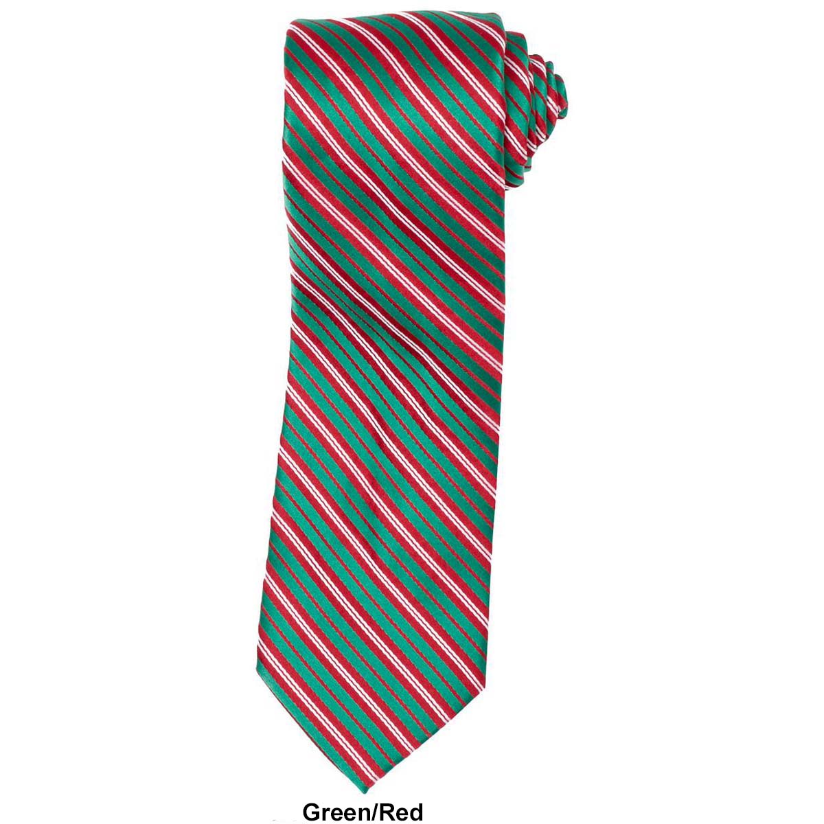 Mens Hallmark Candy Cane Stripe Tie